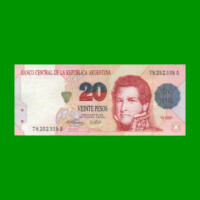 PESOS CONVERTIBLES 1er DISEÑO $20,00, BOT 3057, AÑO 1996, ESTADO MUY BUENO+.-