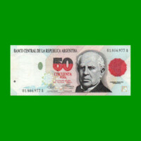PESOS CONVERTIBLES 1er DISEÑO $50,00, BOT 3062, AÑO 1992, ESTADO EXCELENTE+.-