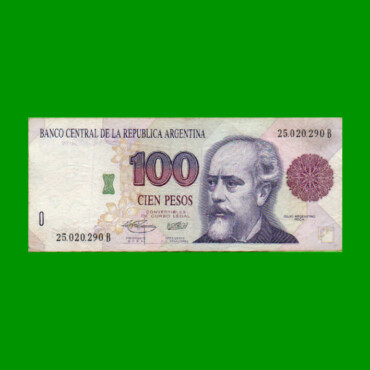 PESOS CONVERTIBLES 1er DISEÑO $100,00, BOT 3077, AÑO 1994, ESTADO MUY BUENO .-