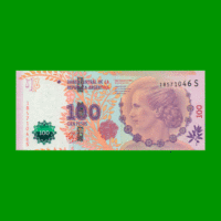 PESOS 3er DISEÑO $100,00, BOT 4325, AÑO 2015, ESTADO EXCELENTE+.-
