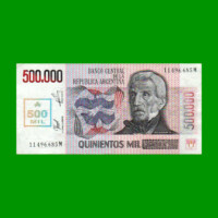 AUSTRALES TRANSITORIOS $500.000,00, BOT 2897, AÑO 1990, ESTADO MUY BUENO+ .-