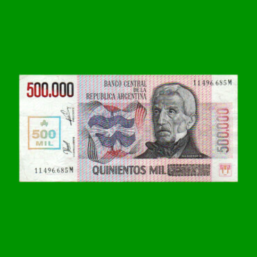AUSTRALES TRANSITORIOS $500.000,00, BOT 2897, AÑO 1990, ESTADO MUY BUENO+ .-