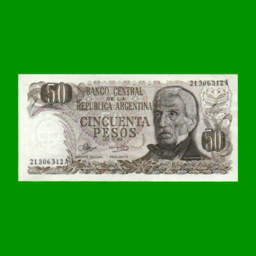 PESOS LEY 18.188 $50,00, BOT 2367, AÑO 1973, ESTADO EXCELENTE .-