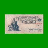 EL PROGRESO $ 5,00, BOT 1854, AÑO 1946, ESTADO MUY BUENO .-
