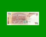 BILLETE CONVERTIBLE SEGUNDO DISEÑO $ 10,00, BOT 3444a, AÑO 2014, ESTADO EXCELENTE+.- - Imagen 2