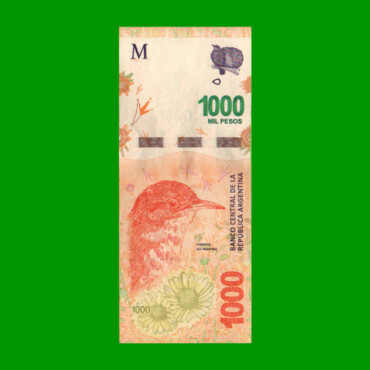 REPOSICION BILLETE PESOS 3ER DISEÑO $1.000,00, BOT NEW, ESTADO EXCELENTE- .-