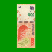 BILLETE PESOS 3ER DISEÑO $1.000,00, BOT NEW, SERIE WA, ESTADO SIN CIRCULAR .-