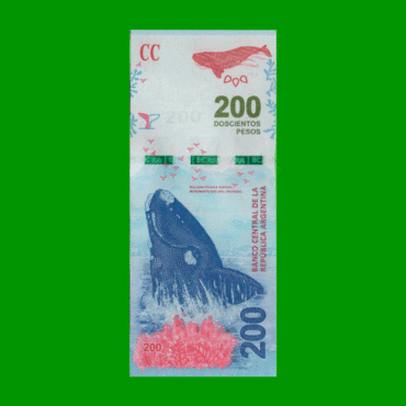 PESOS 3er DISEÑO $200,00, BOT 5603, AÑO 2017, ESTADO SIN CIRCULAR.-