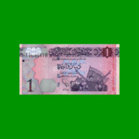BILLETE DE LIBYA 1 DINAR, PICK 76, AÑO 2013 ESTADO SIN CIRCULAR.-