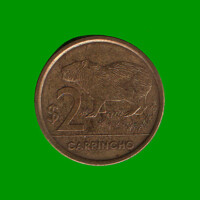 MONEDA DE URUGUAY $ 2,00 , AÑO 2011, ESTADO USADA.-