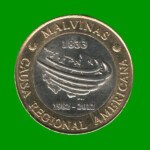 MONEDA DE ARGENTINA $2,00 ISLAS MALVINAS, BIMETALICA, AÑO 2012, ESTADO NUEVA.- - Imagen 3