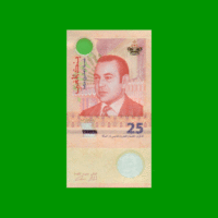BILLETE DE MARRUECOS 25 DIRHAMS, PICK 73, AÑO 2021, ESTADO SIN CIRCULAR .-