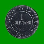 MONEDA DE BOLIVIA 1 BOLIVIANO, AÑO 2012, ESTADO NUEVA.-