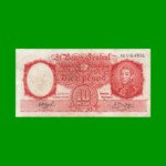 MONEDA NACIONAL $10,00, BOT 1971b, AÑO 1961, ESTADO MUY BUENO.-
