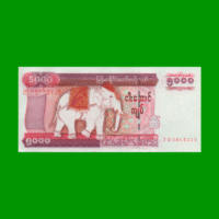 BILLETE DE MYANMAR 5000 KYATS, PICK 81, ESTADO SIN CIRCULAR.-