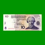 BONO NACIONAL $ 10,00, EC 204, AÑO 2001, ESTADO BUENO+.