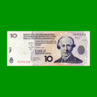 BONO NACIONAL $ 10,00, EC 205 Y MODIFICATORIOS, AÑO 2001, ESTADO MUY BUENO.