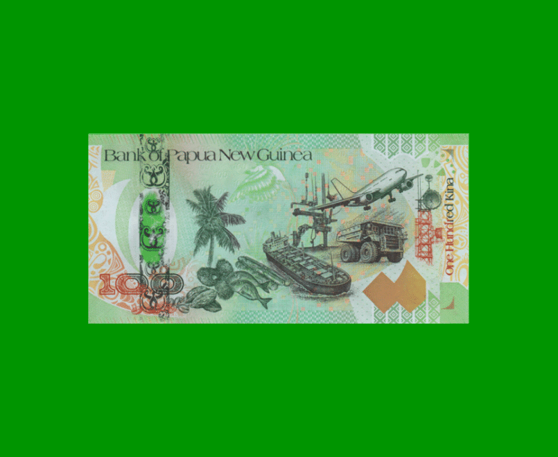 BILLETE DE PAPUA NUEVA GUINEA 100 KINA, POLYMERO, PICK 37, AÑO 2008, ESTADO SIN CIRCULAR.- - Imagen 2