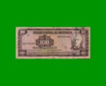 BILLETE DE NICARAGUA 100 CORDOBAS, PICK 132, ESTADO BUENO +.