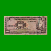 BILLETE DE NICARAGUA 100 CORDOBAS, PICK 132, ESTADO BUENO +.