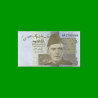 BILLETE DE PAKISTAN 5 RUPIAS, PICK 53bis, ESTADO SIN CIRCULAR.-