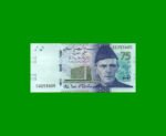 BILLETE DE PAKISTAN 75 RUPIAS, PICK 57, ESTADO SIN CIRCULAR.-