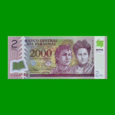 BILLETE DE PARAGUAY 2.000 GUARANIES POLYMERO, PICK NEW, AÑO 2017, ESTADO SIN CIRCULAR.-