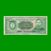 BILLETE DE PARAGUAY 100 GUARANIES, PICK 205, ESTADO MUY BUENO.