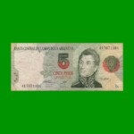 PESOS CONVERTIBLES 1er DISEÑO $5,00, BOT 3035, AÑO 1997, ESTADO BUENO.-