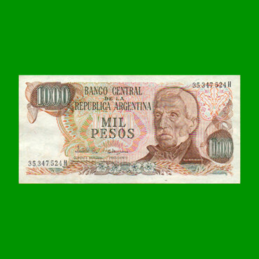 PESOS LEY 18.188 $1.000,00, BOT 2457, AÑO 1981, ESTADO EXCELENTE+ .-