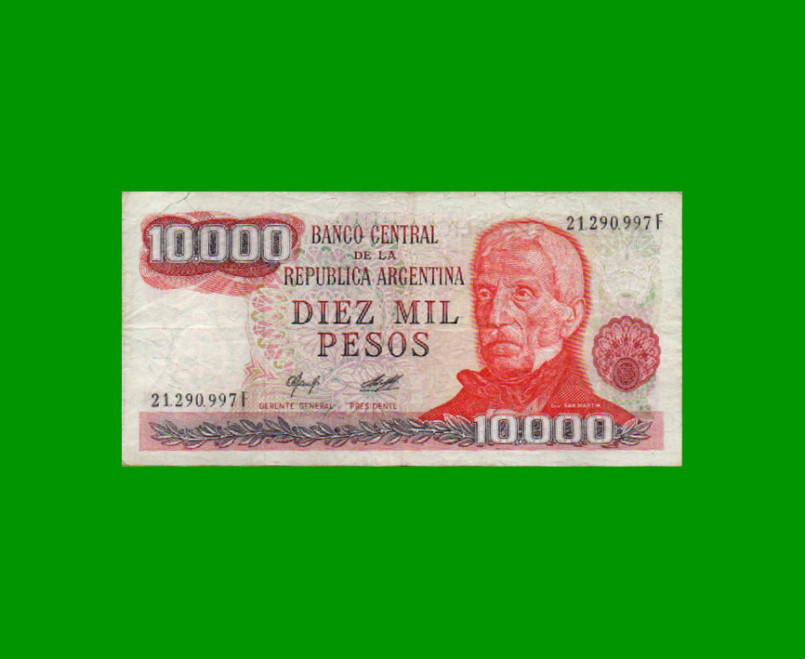 PESOS LEY 18.188 $10.000,00, BOT 2487, AÑO 1978, ESTADO BUENO+ .-