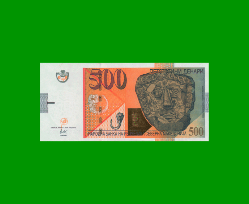 BILLETE DE MACEDONIA 500 DENARI, PICK 31, ESTADO SIN CIRCULAR.-