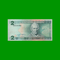 BILLETE DE LITUANIA 2 DU LITAI, PICK 54, AÑO 1993, ESTADO MUY BUENO+ .-