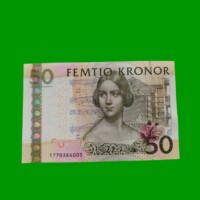 BILLETE DE SUECIA 50 KRONOR, PICK 64b, AÑO 2008, SIN CIRCULAR.-