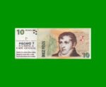 BILLETE DE ARGENTINA, 2DO DISEÑO 10 PESOS, "CASINO CAFE CENTRAL", PUBLICITARIO FANTASIA, ESTADO SIN CIRCULAR .-