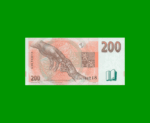 BILLETE DE REPUBLICA CHECA 200 KORUN, PICK 19, AÑO 1998, SIN CIRCULAR.- - Imagen 2