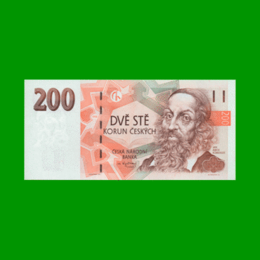 BILLETE DE REPUBLICA CHECA 200 KORUN, PICK 19, AÑO 1998, SIN CIRCULAR.-