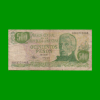 REPOSICION BILLETE PESOS LEY 18.188 $ 500,00, BOT 2416, ESTADO BUENO.-