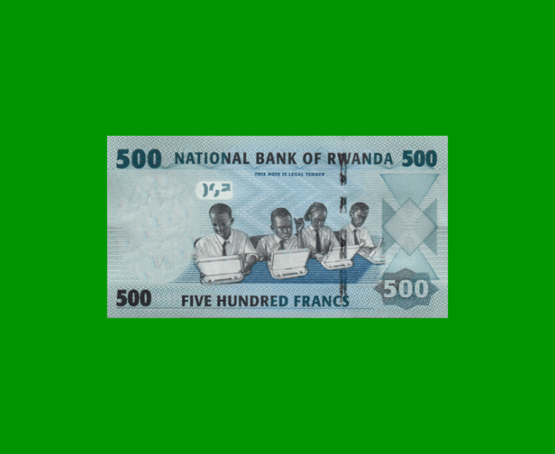 BILLETE DE RWANDA 500 FRANCOS, PICK 38, AÑO 2013, ESTADO SIN CIRCULAR.- - Imagen 2