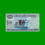 BILLETE DE RWANDA 500 FRANCOS, PICK 38, AÑO 2013, ESTADO SIN CIRCULAR.-