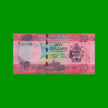 BILLETE DE ISLAS SALOMON 10 DOLARES, PICK 33, ESTADO SIN CIRCULAR.-