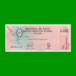 BONO DE SALTA $a1.000,00, EC 003, AÑO 1985, ESTADO EXCELENTE.-