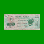 BONO DE SALTA 100,00 DE AUSTRALES, EC 067, AÑO 1989, ESTADO BUENO.-