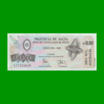 BONO DE SALTA 10.000,00 DE AUSTRALES, EC 081, AÑO 1991, ESTADO SIN CIRCULAR.-
