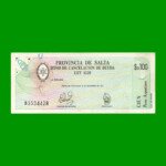 BONO DE SALTA $a100,00, EC 001, AÑO 1985, ESTADO EXCELENTE +.