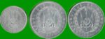 DJIBOUTI SET DE TRES MONEDAS 1, 2 Y 5 FRANCOS, AÑO 1977/ 1991, ESTADO NUEVAS.- - Imagen 2