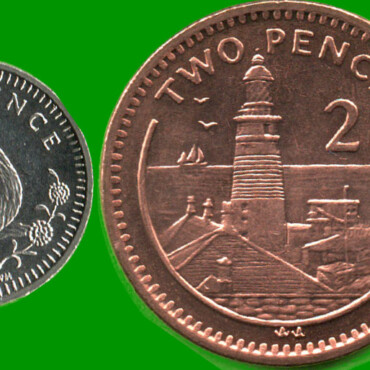 GIBRALTAR SET DE CUATRO MONEDAS 1, 2, 5 Y 10 PENIQUES, AÑO 2003, ESTADO NUEVAS.-
