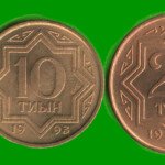 KAZAJISTAN SET DE CINCO MONEDAS 2, 5, 10, 20 Y 50 TIN, AÑO 1993, ESTADO NUEVAS.-