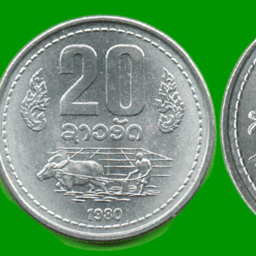 LAOS SET DE TRES MONEDAS 10, 20 Y 50 ATT, AÑO 1980, ESTADO NUEVAS.-