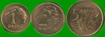 POLONIA SET DE TRES MONEDAS 1, 2 Y 5 GLOSZ, AÑO 2000, ESTADO NUEVAS.-